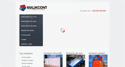 Desktop Screenshot of malikcont.cz